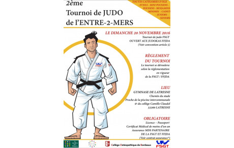 2eme Tournoi de JUDO de l'ENTRE-2-MERS